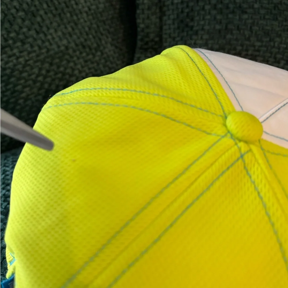 HOKA ONE ONE Time to Fly Color Block Running Cap Trucker Strap Back Retro hat - Picture 8 of 12